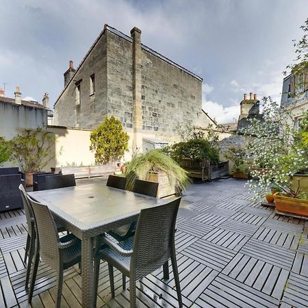 Lovely Apartment With Exceptional Terrace Bordeaux Bagian luar foto